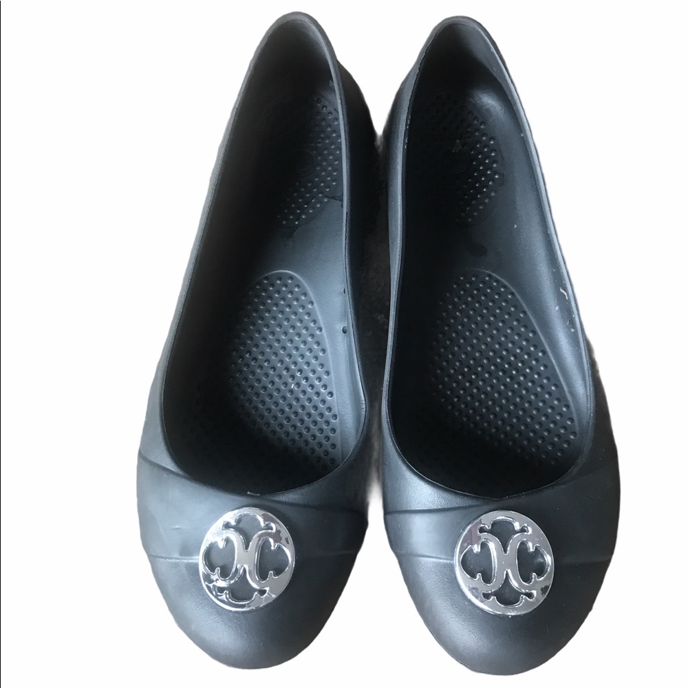 Crocs Gianna ballet flats black silver embellished